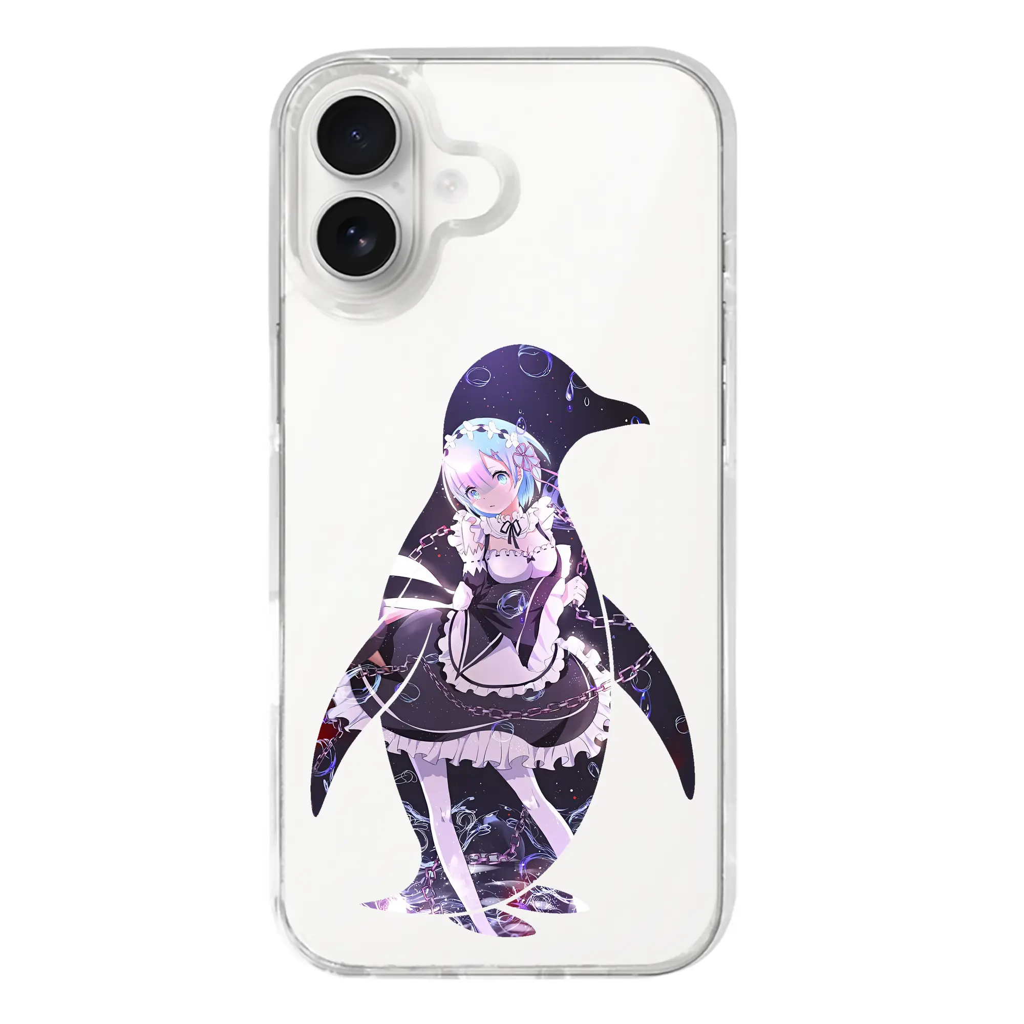 リゼロ グッズ レム - iPhone 17シリーズ 透明スマホケース – 薄型・耐衝撃・精密フィット保護カバー